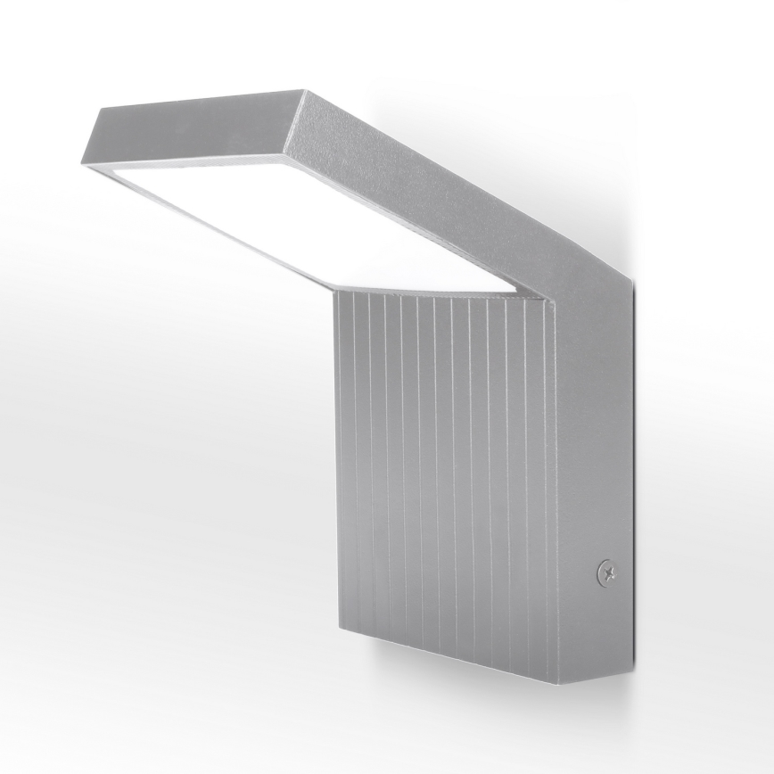 Brilagi - LED Außenwandleuchte RIANO LED/8W/230V silber IP65