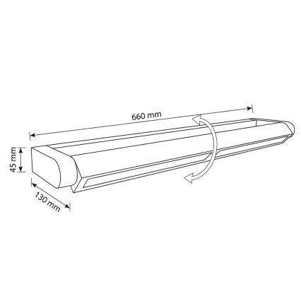 Brilagi - LED-Außenwandleuchte SALERNO LED/24W/230V 66 cm Anthrazit IP65