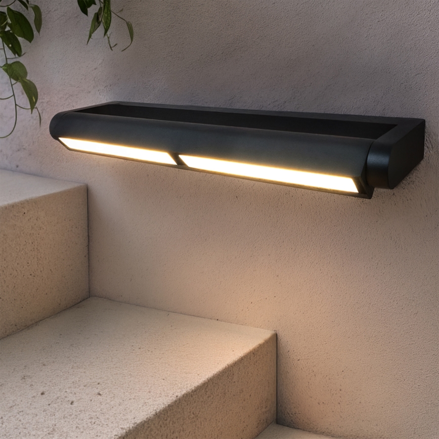 Brilagi - LED Außenwandleuchte SALERNO LED/24W/230V 66 cm schwarz IP65