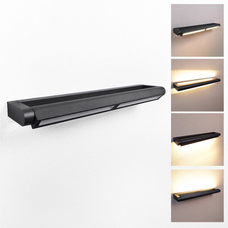 Brilagi - LED Außenwandleuchte SALERNO LED/24W/230V 66 cm schwarz IP65