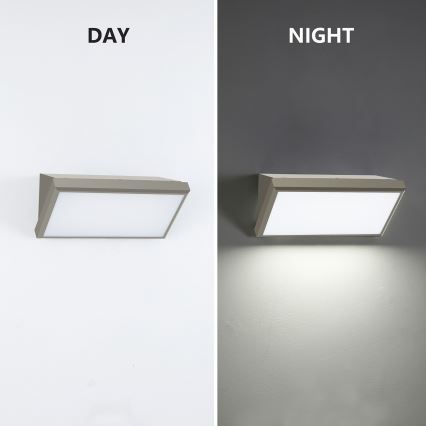 Brilagi - LED-Außenwandleuchte mit Sensor TRIANGLE LED/20W/230V grau IP65