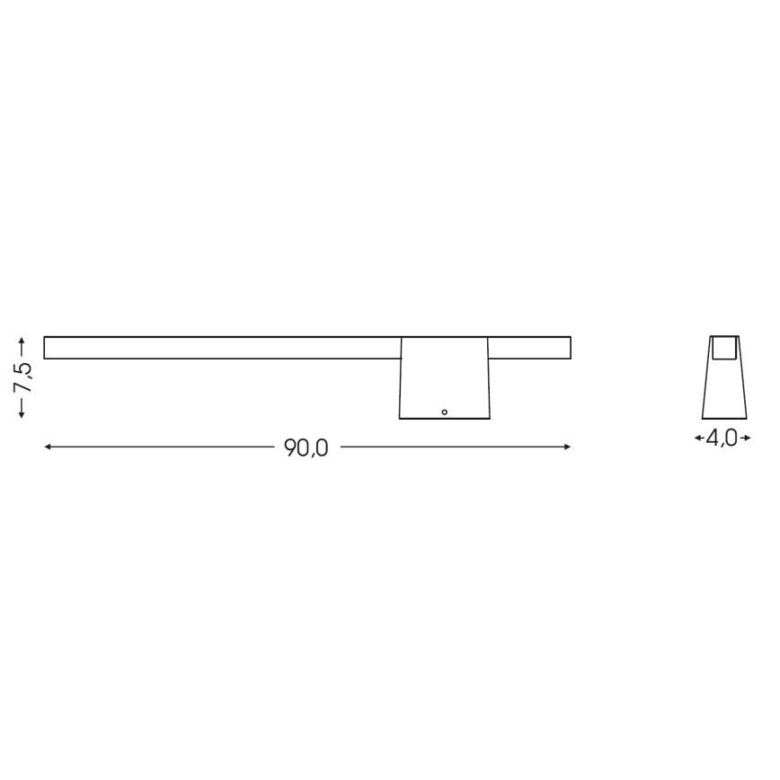 BRILAGI - LED Außenwandleuchte VELORA LED/12W/230V 90 cm IP44 anthrazit