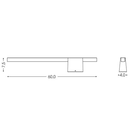 BRILAGI - LED-Außenwandleuchte VELORA LED/9W/230V 60 cm IP44 braun