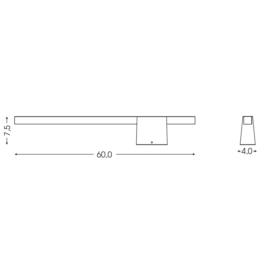 BRILAGI - LED-Außenwandleuchte VELORA LED/9W/230V 60 cm IP44 braun