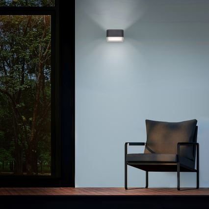Brilagi - LED-Wandleuchte für den Außenbereich BARI LED/7W/230V 3000/4000/6000K anthrazit IP54
