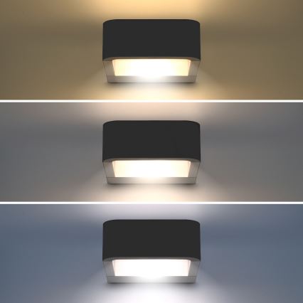 Brilagi - LED-Wandleuchte für den Außenbereich BARI LED/7W/230V 3000/4000/6000K anthrazit IP54