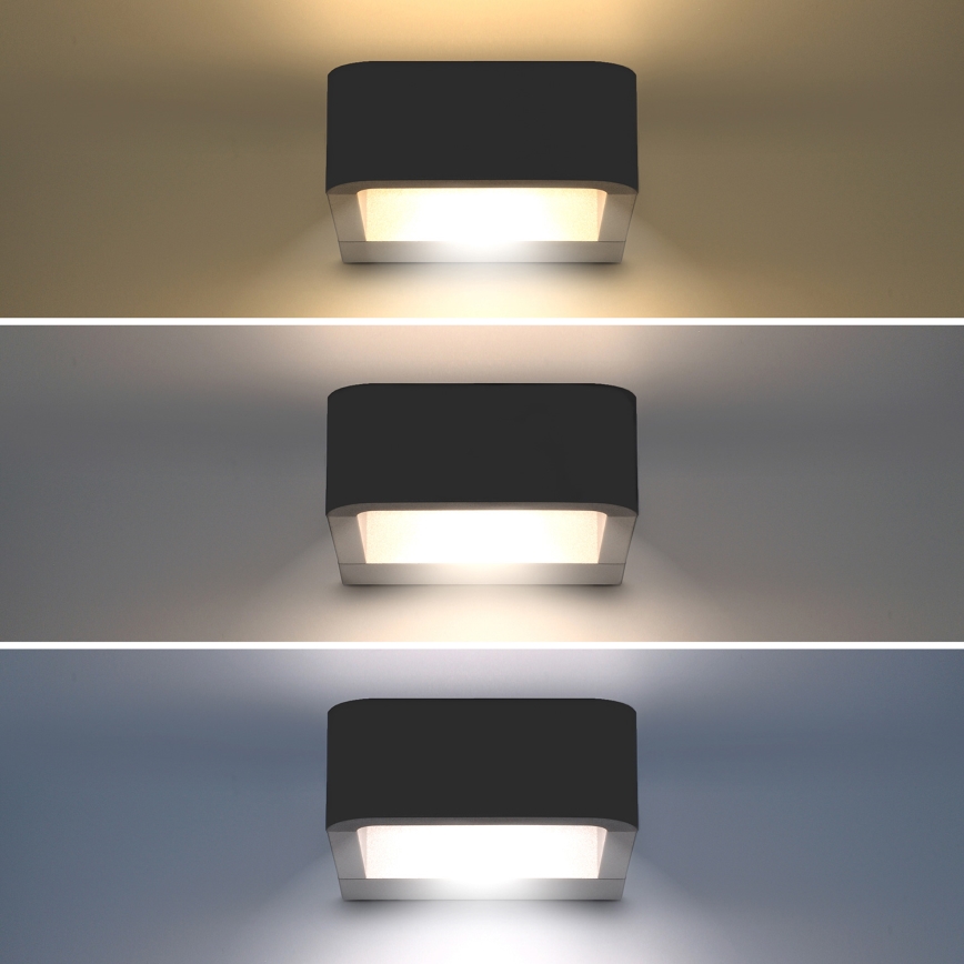 Brilagi - LED-Wandleuchte für den Außenbereich BARI LED/7W/230V 3000/4000/6000K anthrazit IP54
