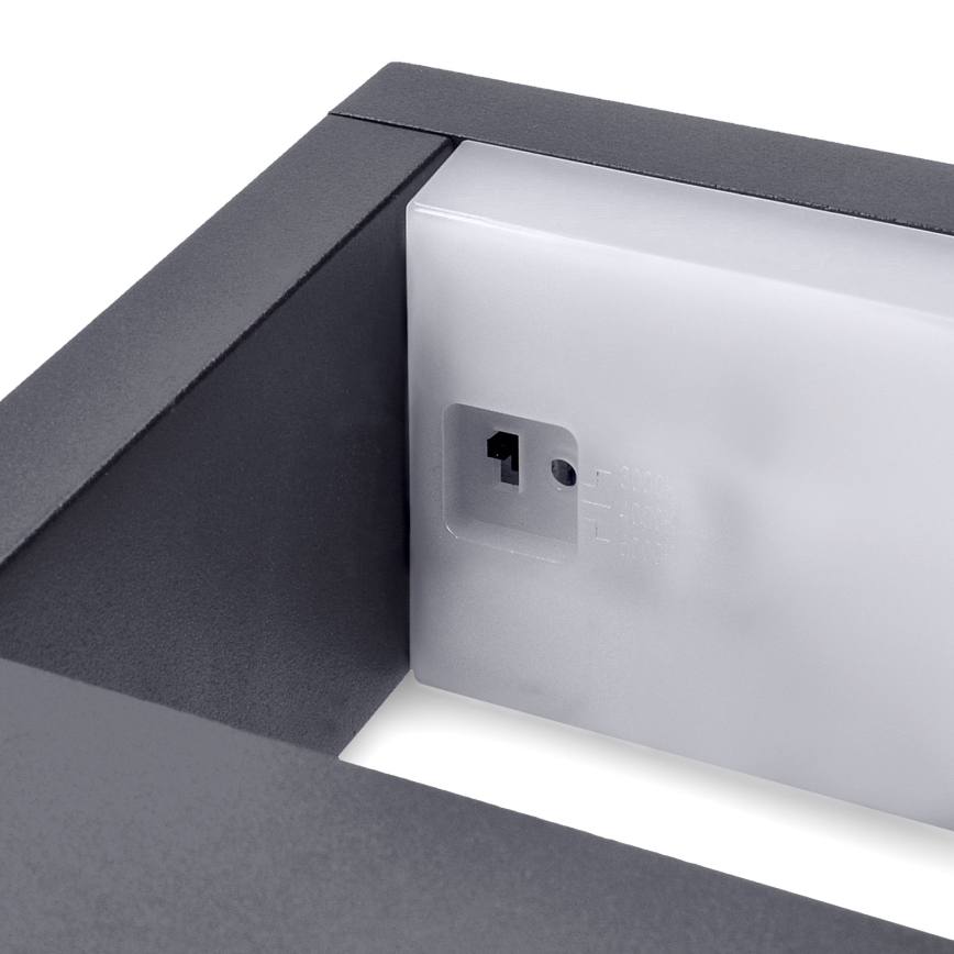 Brilagi - LED-Wandleuchte für den Außenbereich RAGUSA LED/7W/230V 3000/4000/6000K anthrazit IP54