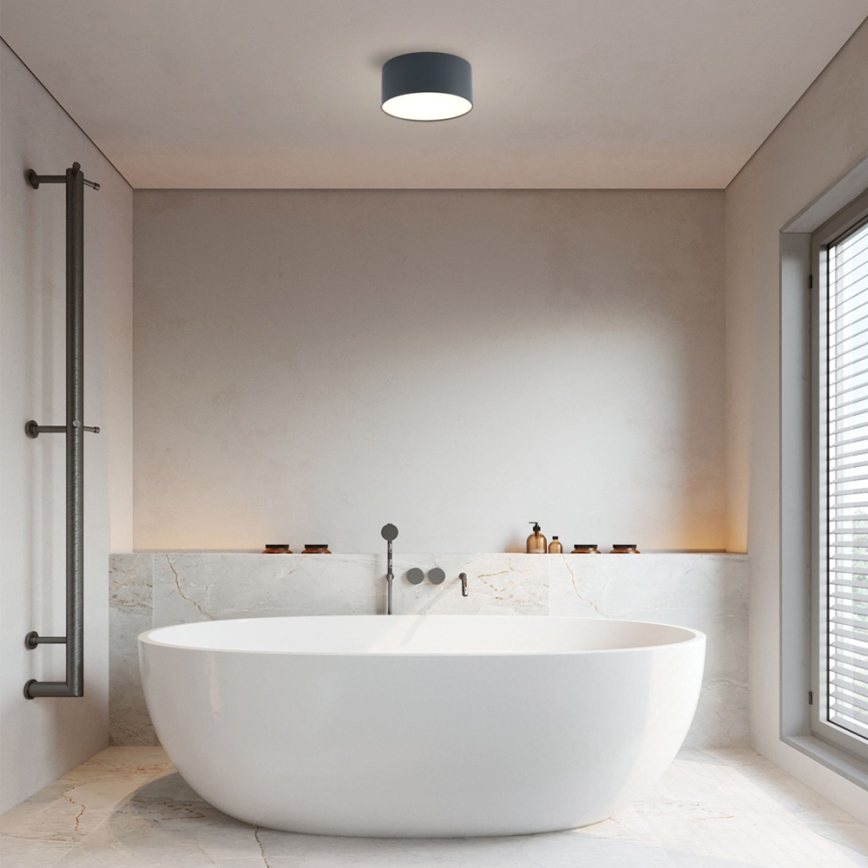 Brilagi - LED-Badezimmer-Deckenleuchte FORIS LED/14W/230V Ø 12 cm Anthrazit IP44