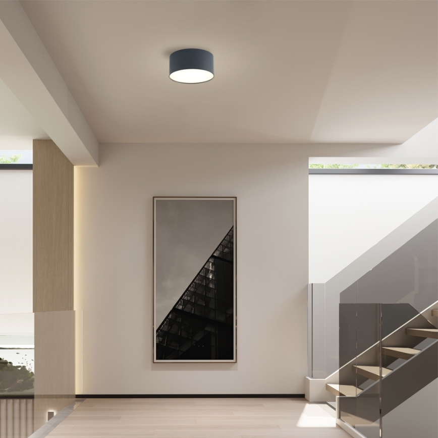 Brilagi - LED-Badezimmer-Deckenleuchte FORIS LED/14W/230V Ø 12 cm Anthrazit IP44