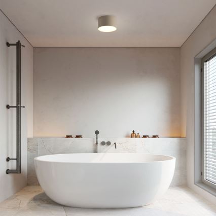 Brilagi - LED-Badezimmer-Deckenleuchte FORIS LED/9W/230V Ø 9 cm beige IP44 CRI 90