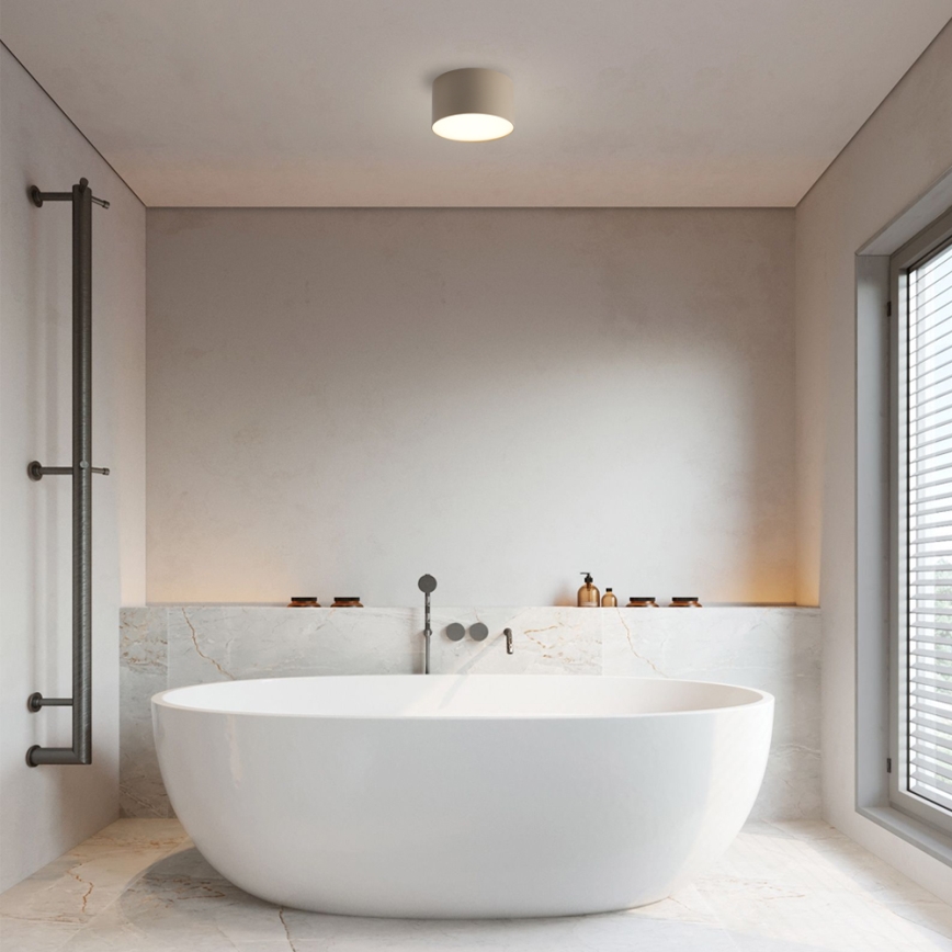 Brilagi - LED-Badezimmer-Deckenleuchte FORIS LED/9W/230V Ø 9 cm beige IP44 CRI 90