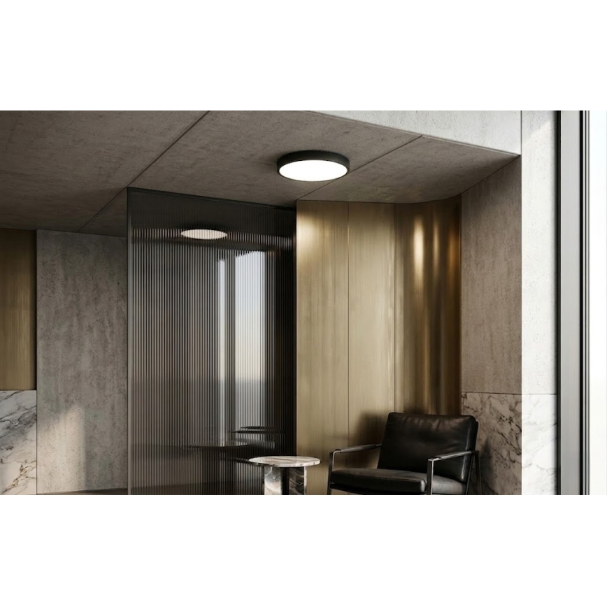 BRILAGI - LED-Badezimmer-Deckenleuchte mit Sensor ZENNA LED/24W/230V Ø 35 cm IP44 schwarz