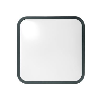 Brilagi - LED Badezimmer-Deckenleuchte mit Sensor ZENNA LED/18W/230V 28,5x28,5 cm IP44 Anthrazit + Fernbedienung