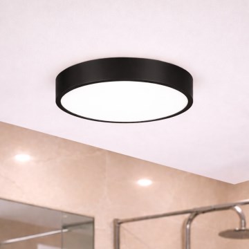 Brilagi - LED-Badezimmer-Deckenleuchte POOL LED/24W/230V 3000/4000/5500K Ø 30 cm IP54 schwarz