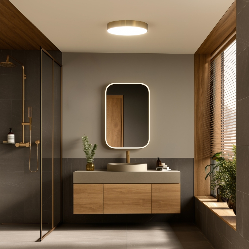 Brilagi - LED-Badezimmer-Deckenleuchte POOL LED/36W/230V 3000/4000/5500K Ø 40 cm IP54 Bronze
