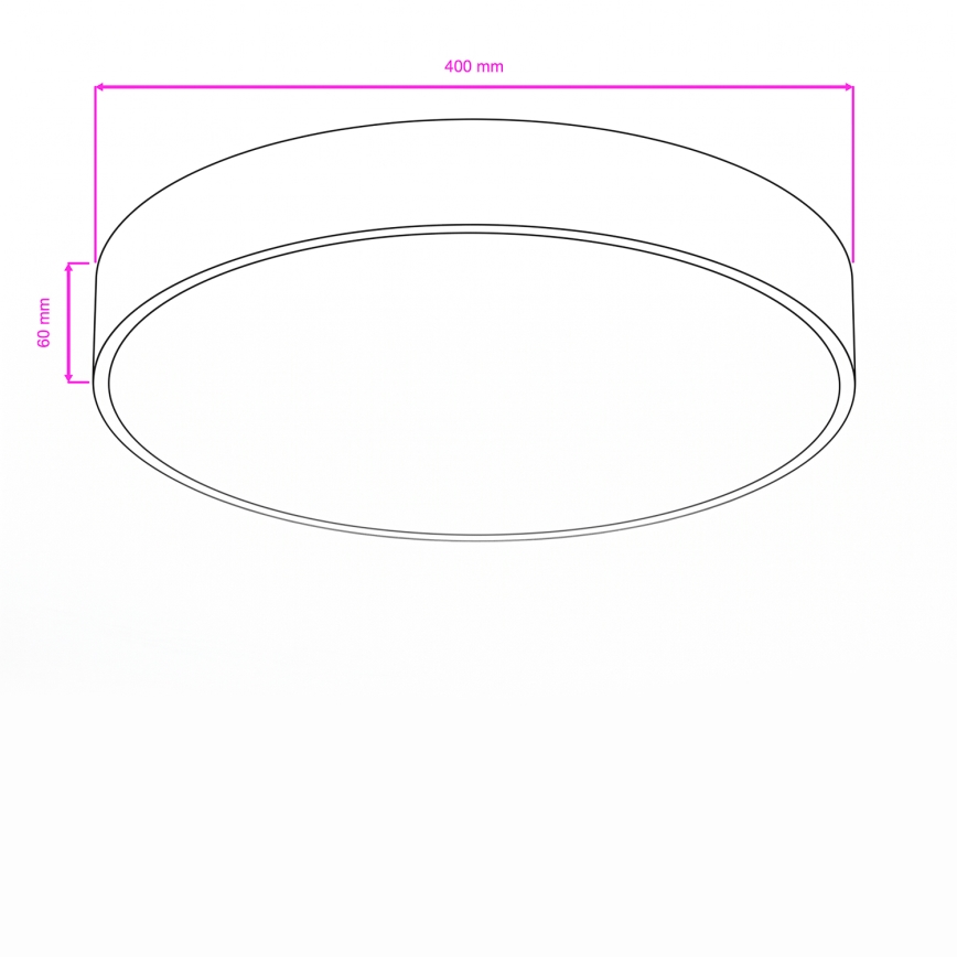 Brilagi - LED-Badezimmer-Deckenleuchte POOL LED/36W/230V 3000/4000/5500K Ø 40 cm IP54 Bronze