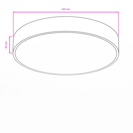BRILAGI - LED Badezimmer-Deckenleuchte POOL LED/36W/230V 3000/4000/5500K Ø 40 cm IP54 Messing