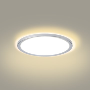 Brilagi - LED Badezimmer-Deckenleuchte ULTRA SLIM LED/18W/230V Ø 30 cm silber IP54