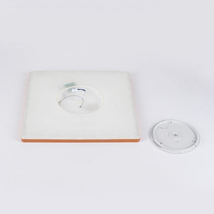 Brilagi - LED Badezimmer-Deckenleuchte ULTRA SLIM LED/24W/230V 42x42 cm Roségold IP54