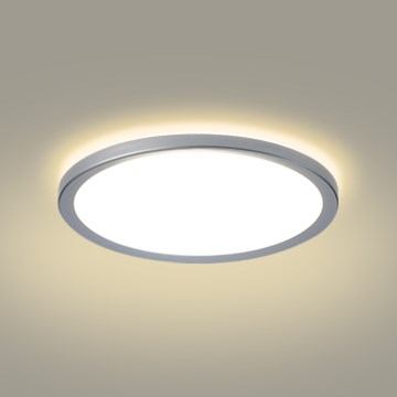 Brilagi - LED Badezimmer-Deckenleuchte ULTRA SLIM LED/24W/230V Ø 42 cm Silber IP54