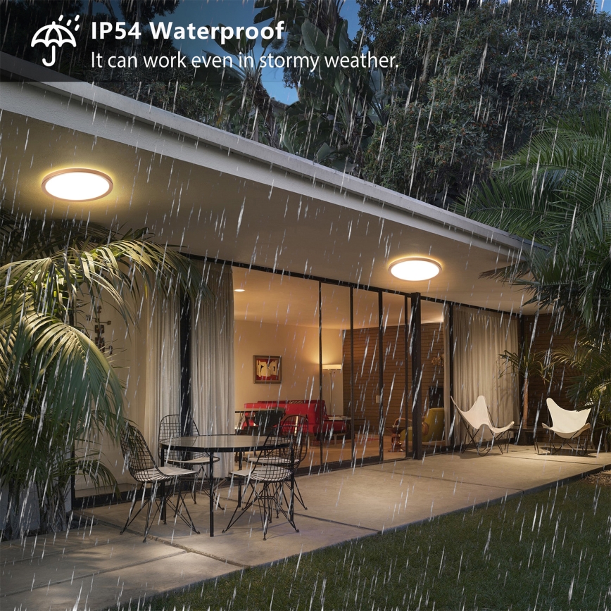 Brilagi - LED-Badezimmer-Deckenleuchte ULTRA SLIM LED/12W/230V Ø22,5 cm Roségold IP54