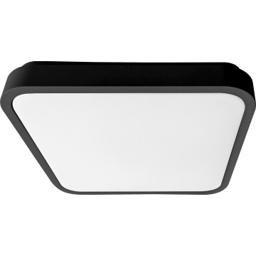 Brilagi - LED Badezimmer-Deckenleuchte ZENNA LED/12W/230V 24x24 cm IP44 schwarz