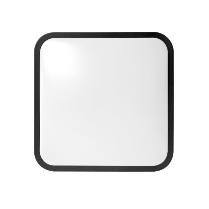 Brilagi - LED Badezimmer-Deckenleuchte ZENNA LED/12W/230V 24x24 cm IP44 schwarz