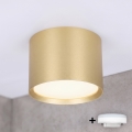 BRILAGI - LED-Badezimmer-Einbauleuchte SMOOTH 1xGX53/15W/230V 60x82 mm goldfarben IP54