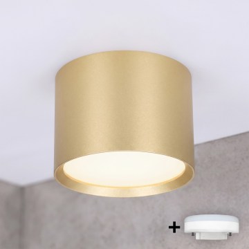 BRILAGI - LED-Badezimmer-Einbauleuchte SMOOTH 1xGX53/15W/230V 60x82 mm goldfarben IP54