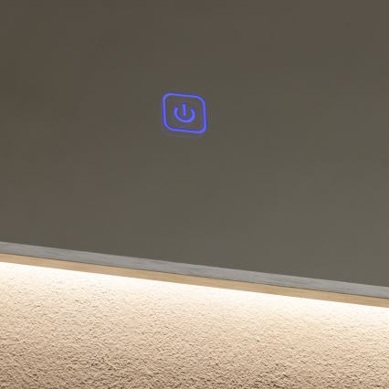 Brilagi - LED-Badezimmerspiegel DESIO LED/24W/230V 60x60 cm silber IP44 CRI 90 dimmbar + CCT