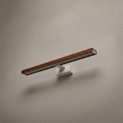 Brilagi - LED-Badezimmer-Spiegelleuchte 3-in-1 WOODY MIRROR LED/12W/230V 60 cm IP44 weiß/Eiche-Kirsche