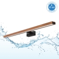 Brilagi - LED-Badezimmer-Spiegelbeleuchtung 3-in-1 WOODY MIRROR LED/15W/230V 80 cm IP44 schwarz/Eiche-Kirsche