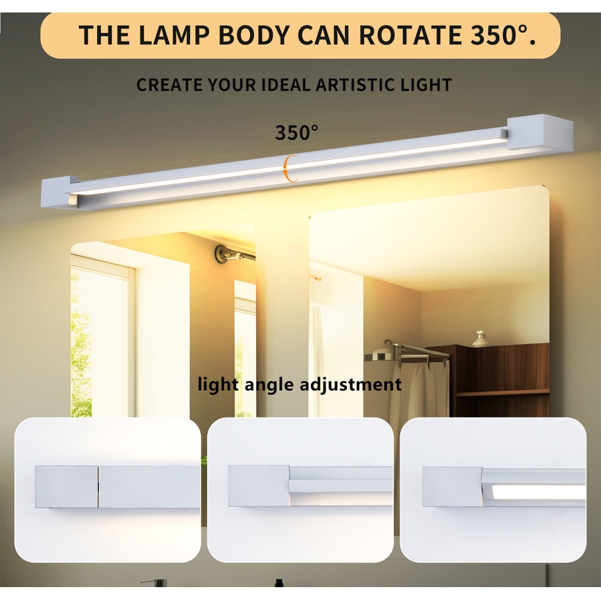 Brilagi - LED-Spiegelleuchte für das Badezimmer AQUA LINE LED/36W/230V 120 cm IP44 mattchrom CRI 90