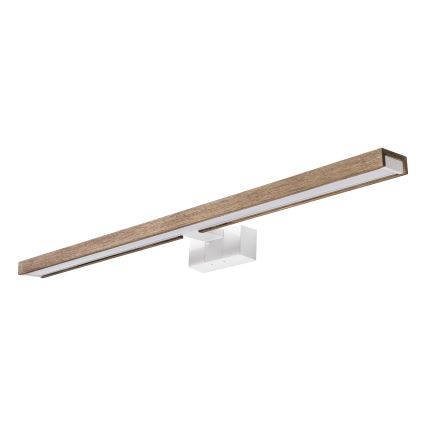 BRILAGI - LED-Beleuchtung für Badezimmerspiegel 3-in-1 WOODY MIRROR LED/15W/230V 80 cm IP44 weiß/Eiche/Nussbaum