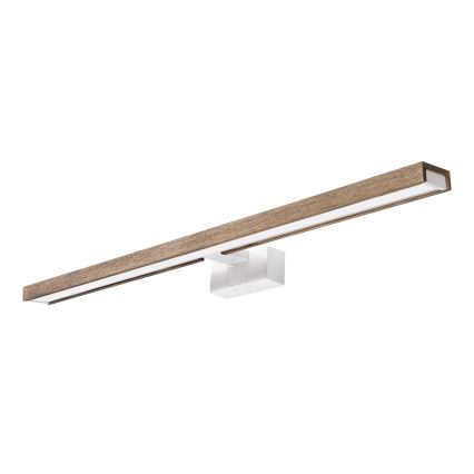 BRILAGI - LED-Beleuchtung für Badezimmerspiegel 3-in-1 WOODY MIRROR LED/15W/230V 80 cm IP44 weiß/Eiche/Nussbaum