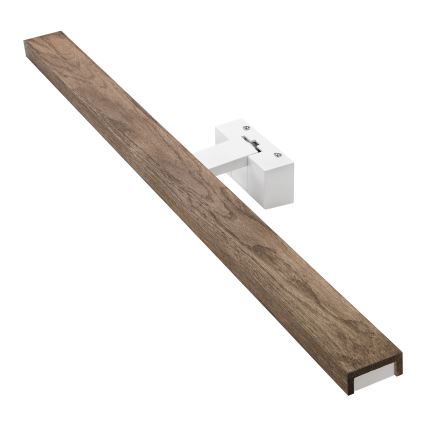 BRILAGI - LED-Beleuchtung für Badezimmerspiegel 3-in-1 WOODY MIRROR LED/15W/230V 80 cm IP44 weiß/Eiche/Nussbaum