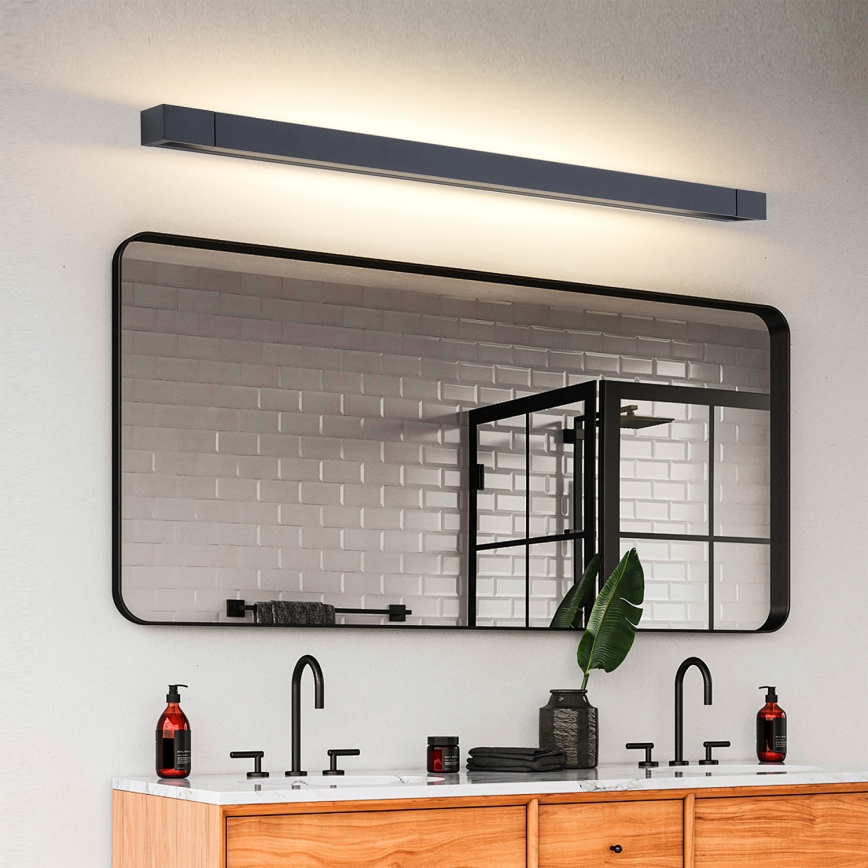 Brilagi - LED-Beleuchtung für Badezimmerspiegel AQUA LINE LED/24W/230V 90 cm IP44 schwarz CRI 90