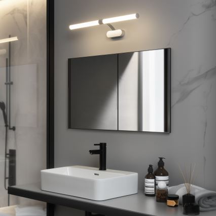 Brilagi - 2-in-1 LED-Badezimmer-Spiegelleuchte TUBEO LED/8W/230V 60 cm IP44 silberfarben