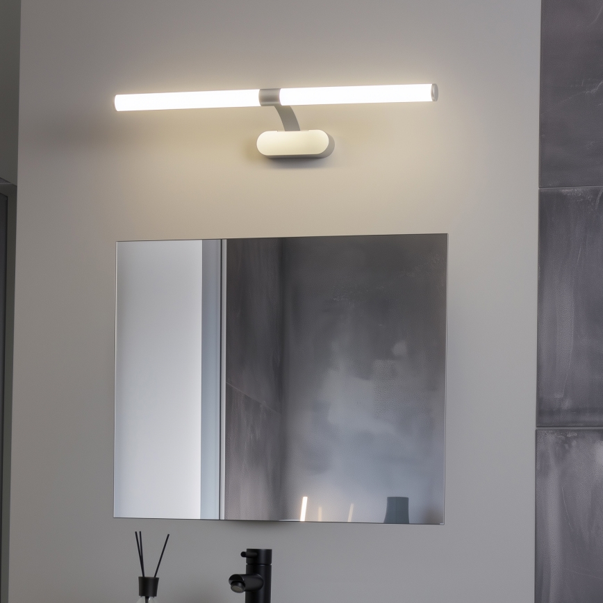 Brilagi - 2-in-1 LED-Badezimmer-Spiegelleuchte TUBEO LED/8W/230V 60 cm IP44 silberfarben