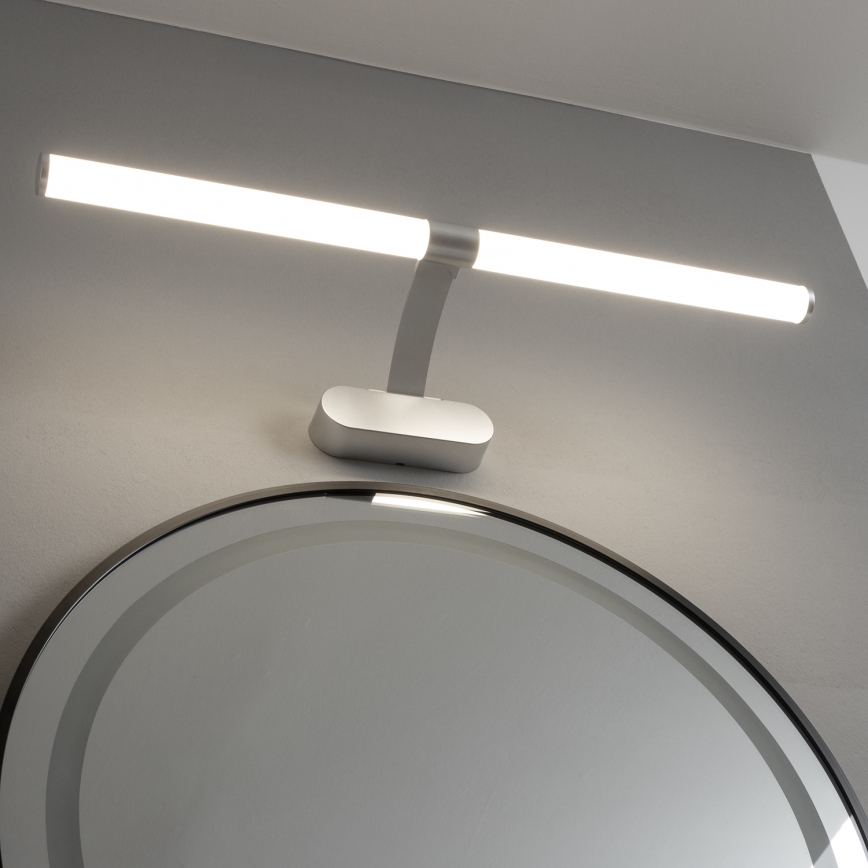 Brilagi - 2-in-1 LED-Badezimmer-Spiegelleuchte TUBEO LED/8W/230V 60 cm IP44 silberfarben