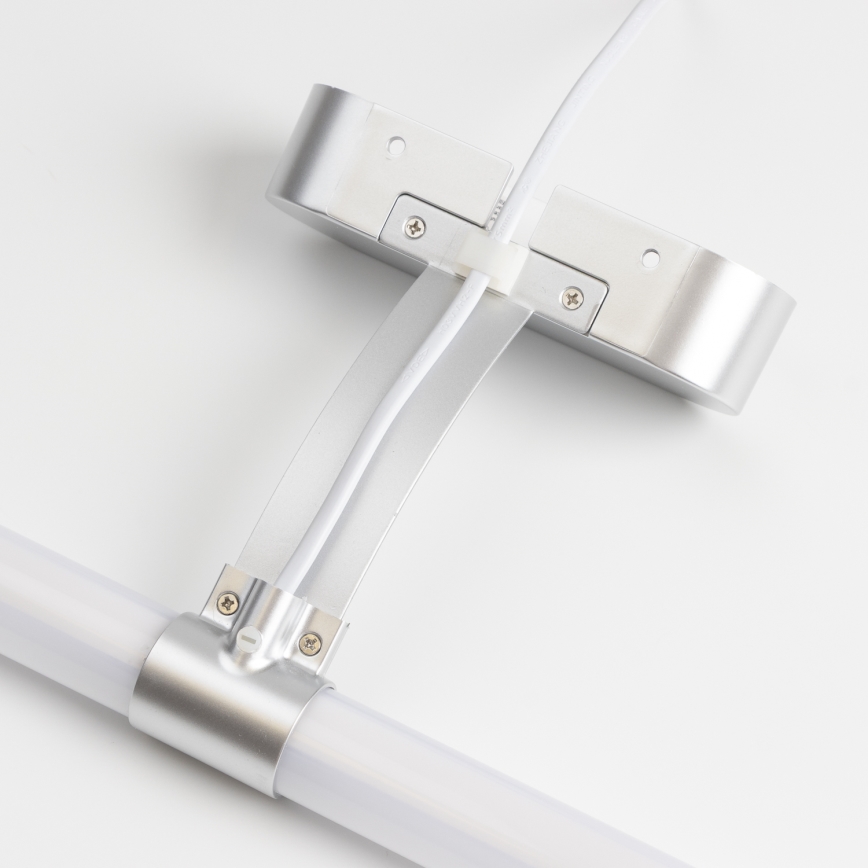 Brilagi - 2-in-1 LED-Badezimmer-Spiegelleuchte TUBEO LED/8W/230V 60 cm IP44 silberfarben