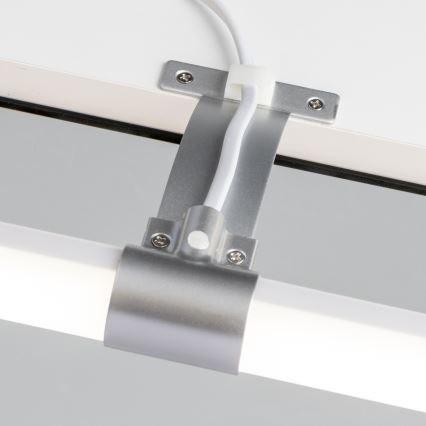 Brilagi - 2-in-1 LED-Badezimmer-Spiegelleuchte TUBEO LED/8W/230V 60 cm IP44 silberfarben