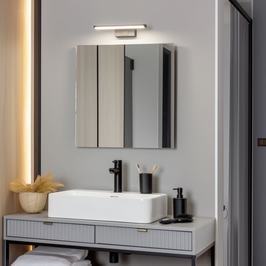 Brilagi - LED-Badezimmer-Spiegelleuchte 3-in-1 VESTRA LED/6W/230V 30 cm IP44 schwarz