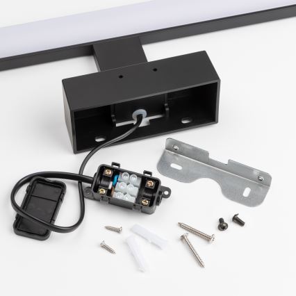 Brilagi - LED-Badezimmer-Spiegelleuchte 3-in-1 VESTRA LED/6W/230V 30 cm IP44 schwarz