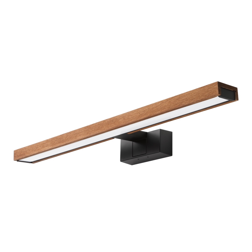 Brilagi - LED-Badspiegelbeleuchtung WOODY MIRROR 3-in-1 LED/12W/230V 60 cm IP44 Schwarz/Eiche/Kirsche