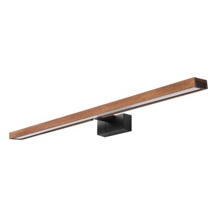 Brilagi - LED-Badezimmer-Spiegelleuchte WOODY MIRROR 3-in-1, LED/15 W/230 V, 80 cm, IP44, schwarz / Eiche-Kirsche