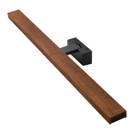 Brilagi - LED-Badezimmer-Spiegelleuchte WOODY MIRROR 3-in-1, LED/15 W/230 V, 80 cm, IP44, schwarz / Eiche-Kirsche