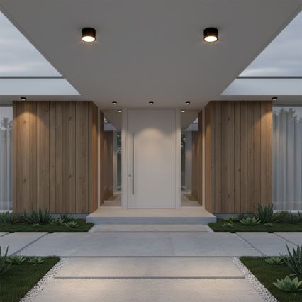 BRILAGI - LED Badezimmer-Spotleuchte SMOOTH 1xGX53/15W/230V 60x82 mm schwarz IP54