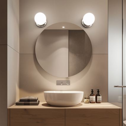 Brilagi - LED-Badezimmer-Wandleuchte BALL LED/6W/230V 3000/4000/6500K IP44 glänzender Chrom